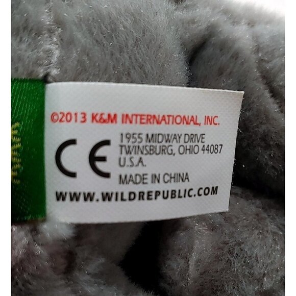 Wild Republic 2013 Plush Elephant Sitting Gray Stuffed Animal 7" - Picture 6 of 6